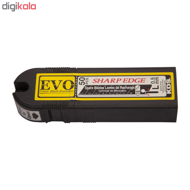 تیغ کاتر کی دی اس مدل LB-50B EVO بسته 10 عددی تیغ کاتر کی دی اس مدل LB-50B EVO بسته 10 عددی