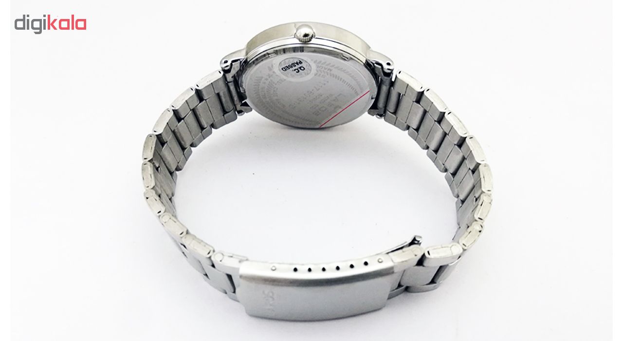 ساعت مچی عقربه ای مردانه لاروس مدل  1117-80131-d به همراه دستمال مخصوص برند کلین واچ