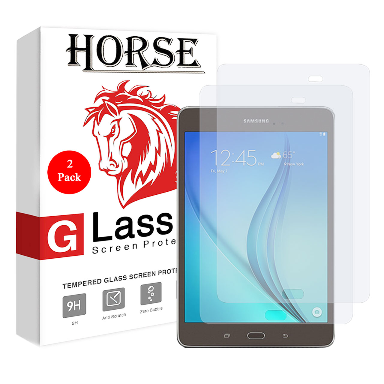 محافظ صفحه نمایش گلس هورس مدل UCC مناسب برای تبلت سامسونگ Galaxy Tab A 8 T350 بسته دو عددی