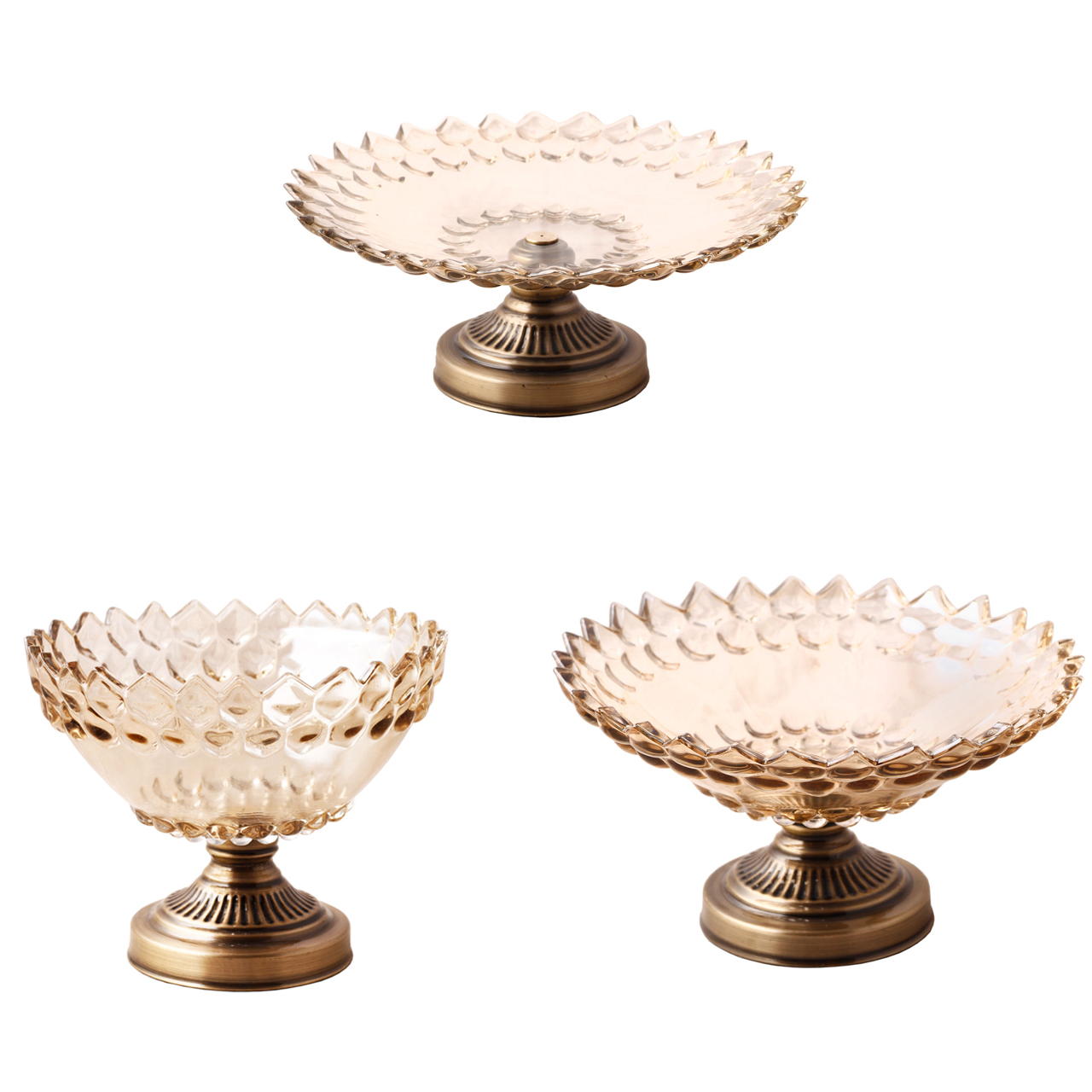ست ظروف پذیرایی دیلایت  کد YAGHT-DLT-453A  مجموعه سه عددی