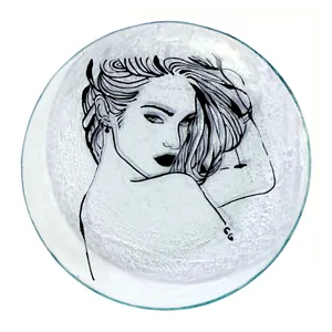 پیش دستی شیشه ای پرسناژ طرح کد GD 21
