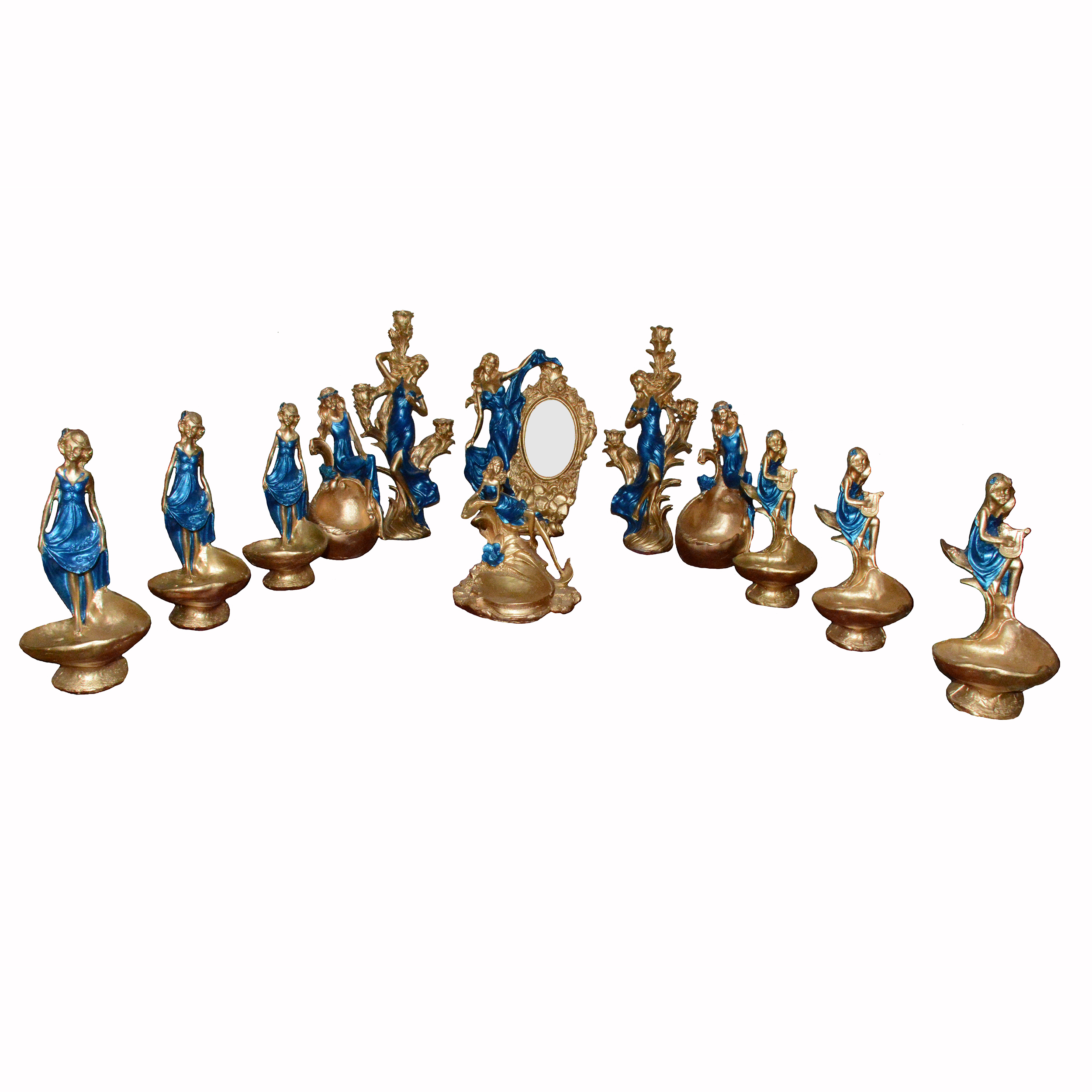 مجموعه ظروف هفت سین 11 پارچه مدل فرشته کد RST-558 