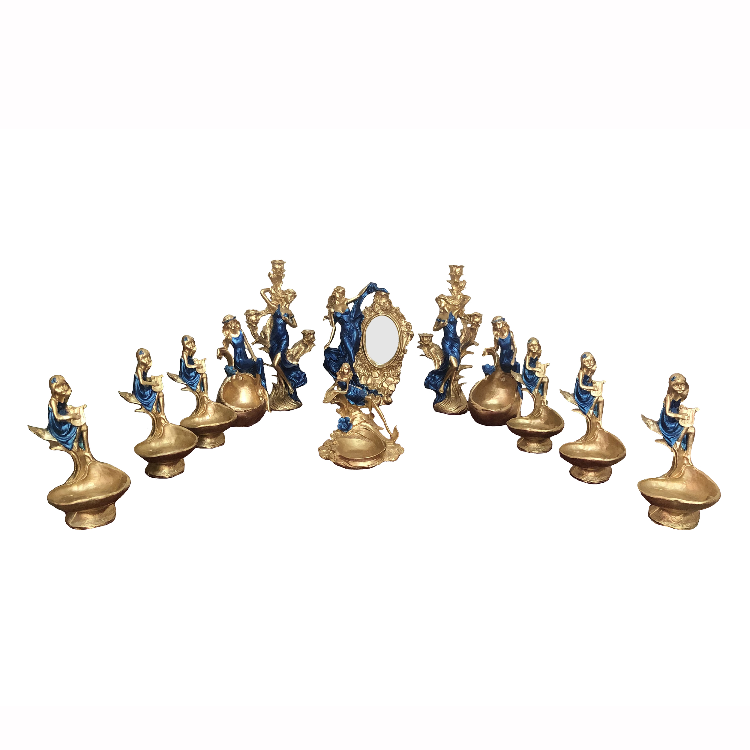 مجموعه ظروف هفت سین 11 پارچه مدل فرشته کد RST-558