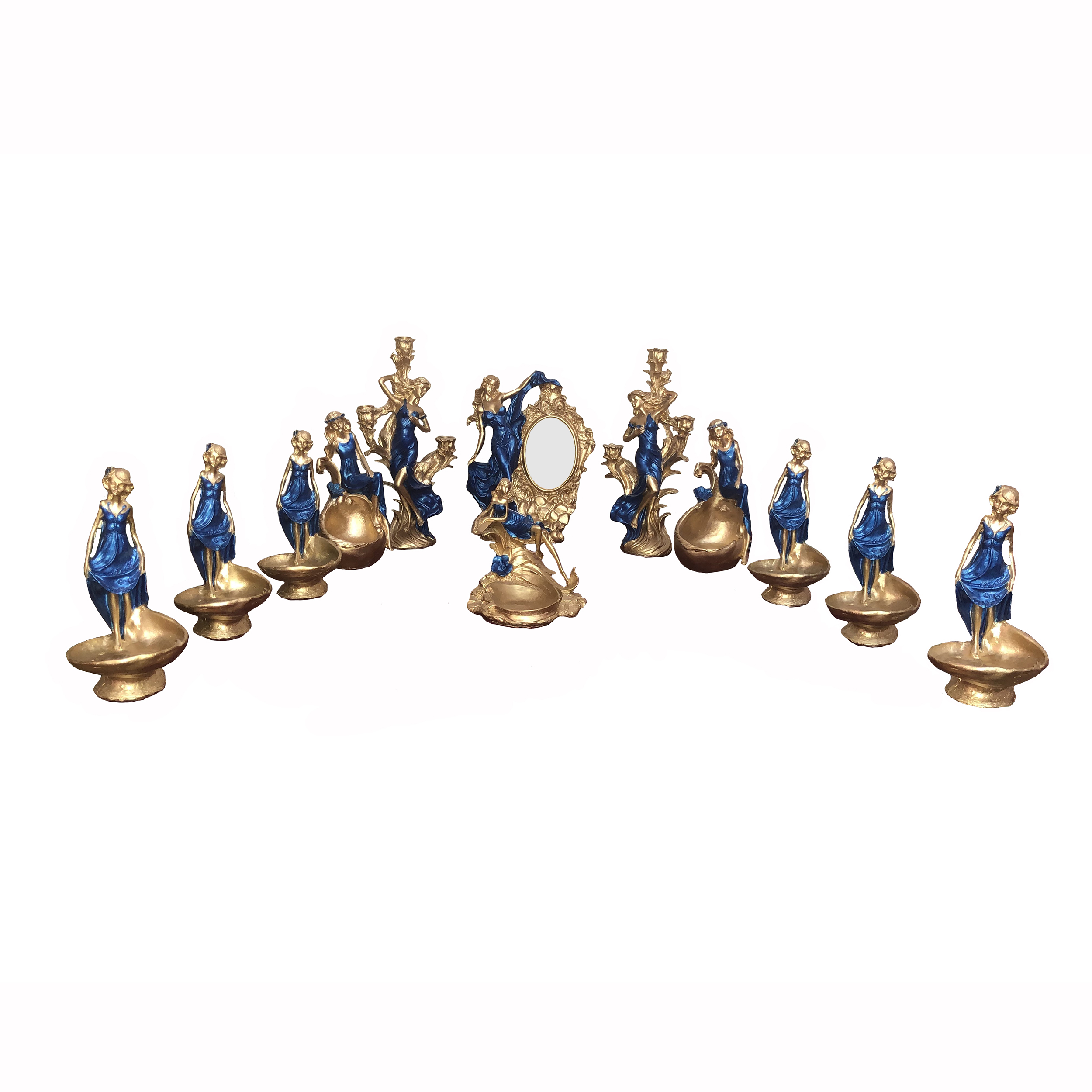 مجموعه ظروف هفت سین 11 پارچه مدل فرشته کد RST-559