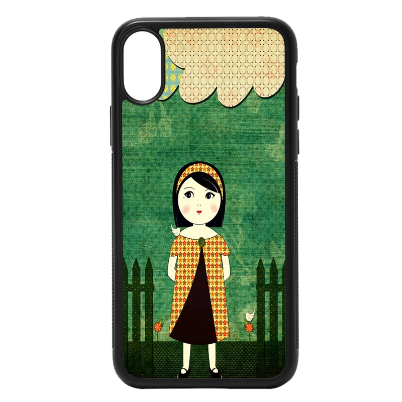 کاور طرح دخترانه کد 7475 مناسب برای گوشی موبایل اپل iphone xr