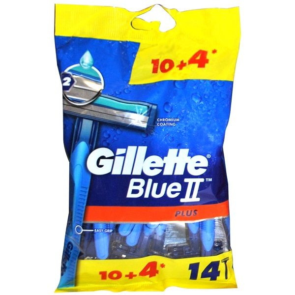 خود تراش ژیلت مدل Blue 2 Plus بسته 14 عددی