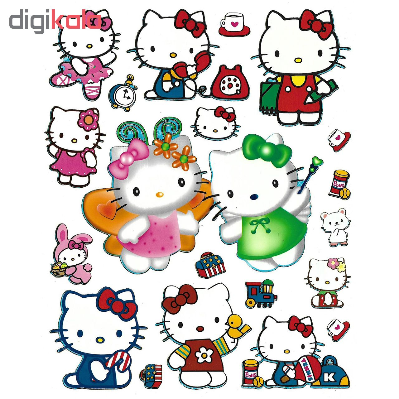 استیکر کودک طرح کیتی مدل kitty -b 158