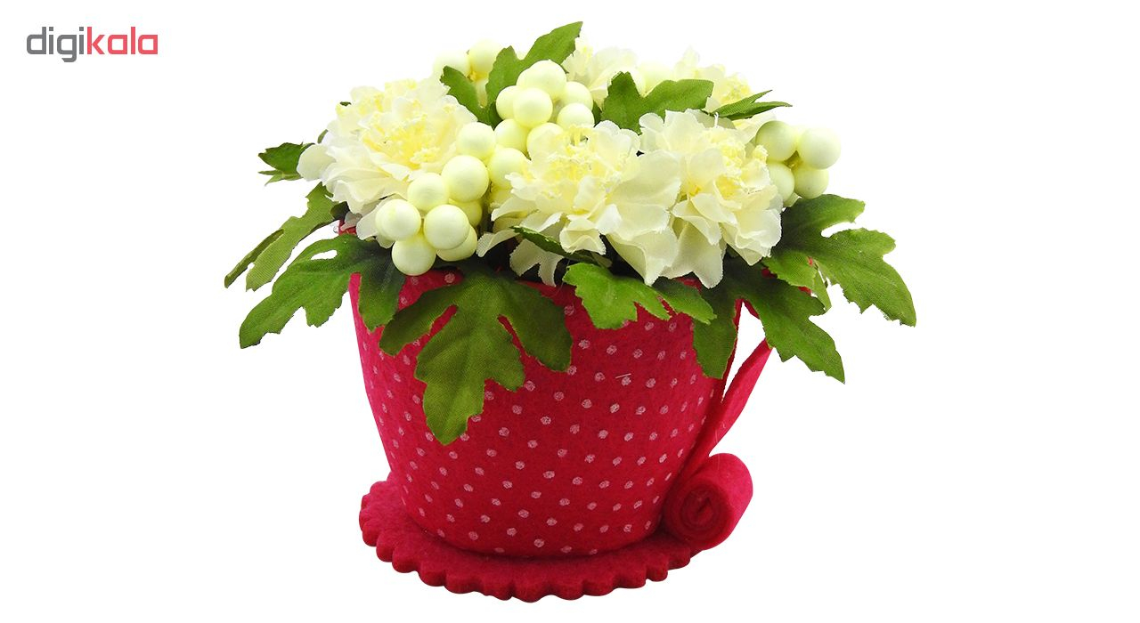 گلدان و گل مصنوعی کد 03