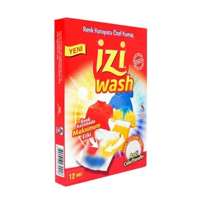 تثبیت کننده رنگ لباس ایزی واش مدل Ramisa-red بسته 12 عددی