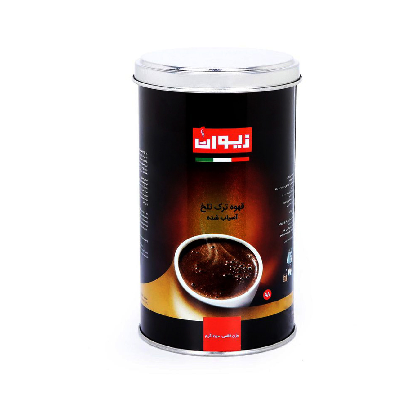 پودر قهوه ترک تلخ زیوان مدل Dark Turkish Grounded مقدار 250 گرم