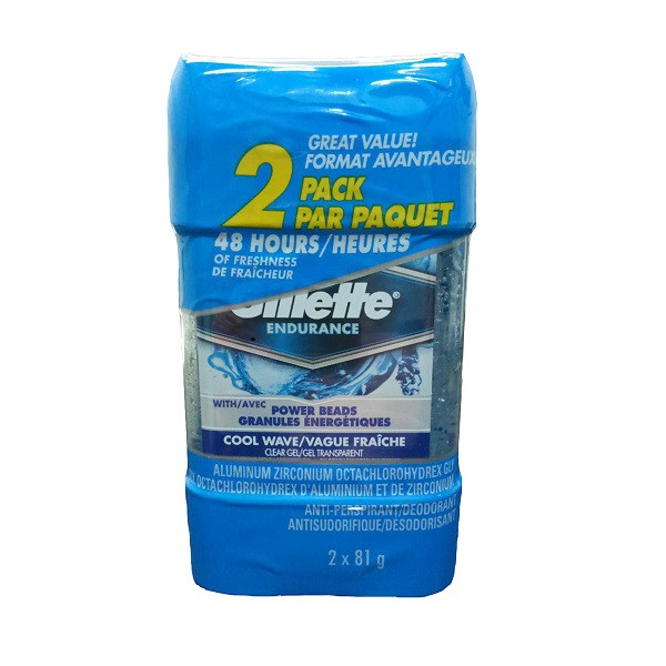 رول ضد تعریق ژیلت مدل cool wave حجم 80 میلی لیتر بسته 2 عددی