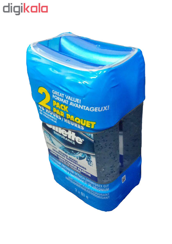 رول ضد تعریق ژیلت مدل cool wave حجم 80 میلی لیتر بسته 2 عددی