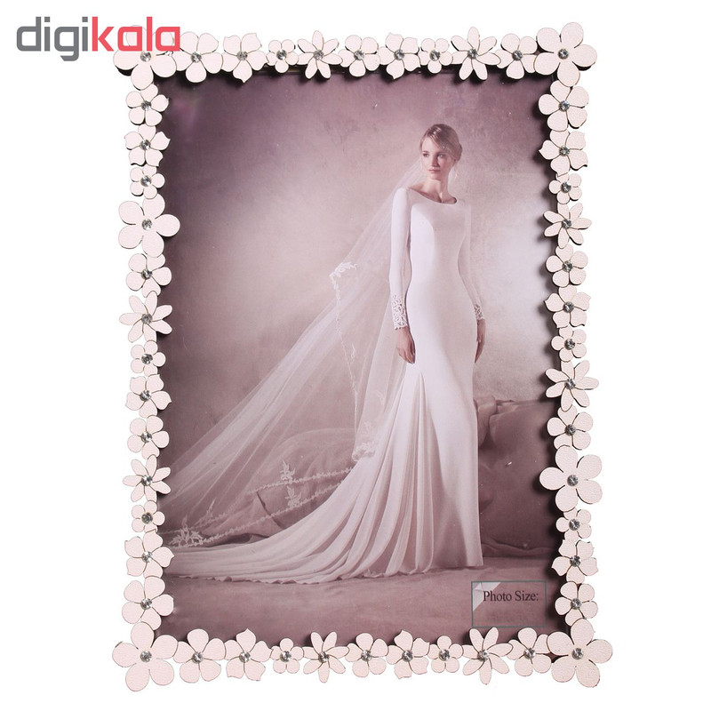 قاب عکس طرح گل نسترن کد 7 سایز 13×18 سانتی متر