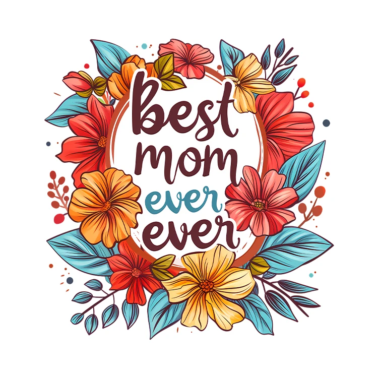 استیکر پارچه و لباس پاد آفرین مدل مادر کد S079