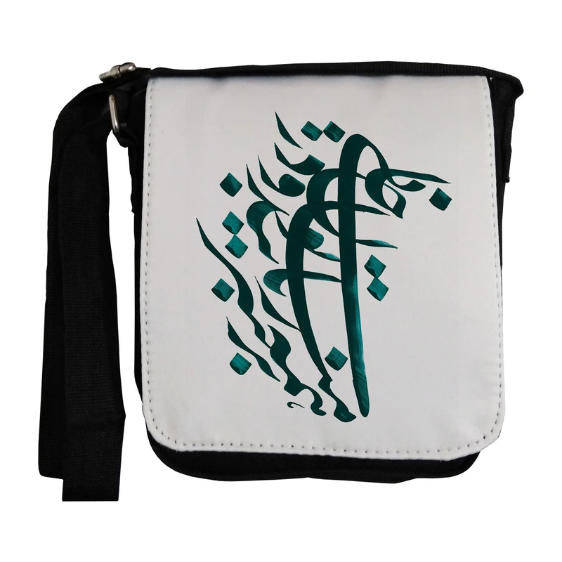 کیف رودوشی مردانه طرح خوشنویسی مدل EKM08 تک سایز