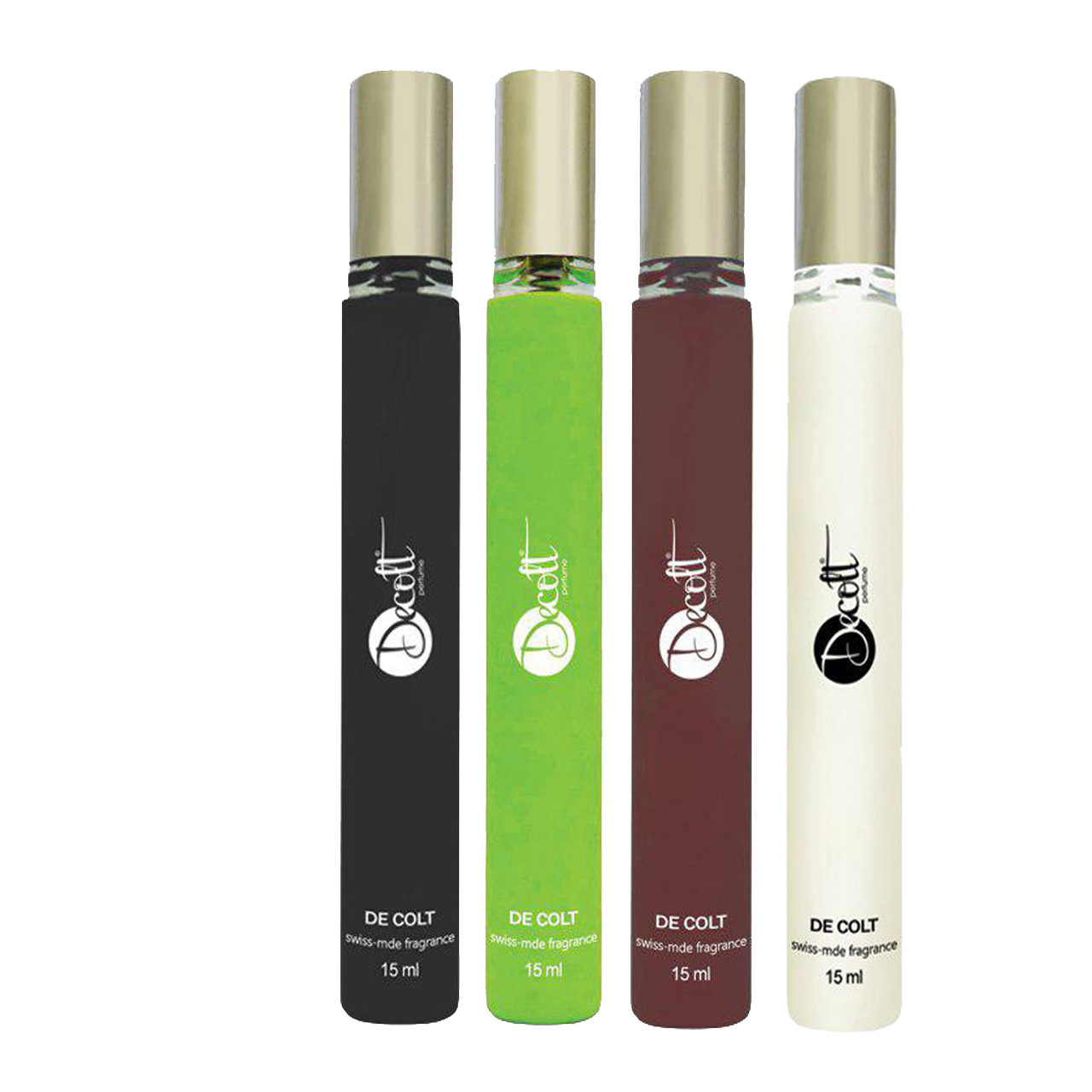 عطر جیبی مردانه دکلت مدل 71 حجم 15 میلی لیتر مجموعه 4 عددی