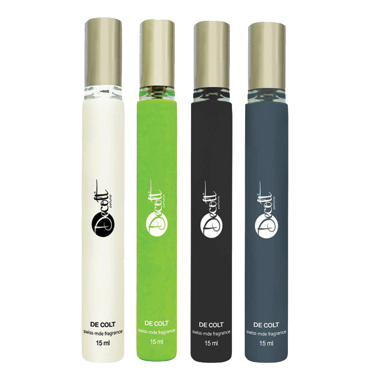عطر جیبی مردانه دکلت مدل 72 حجم 15 میلی لیتر مجموعه 4 عددی