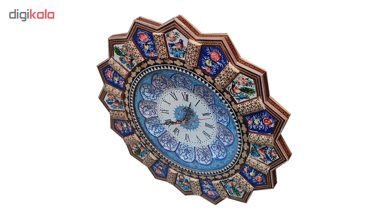 Inlay handicraft clock , code 13861