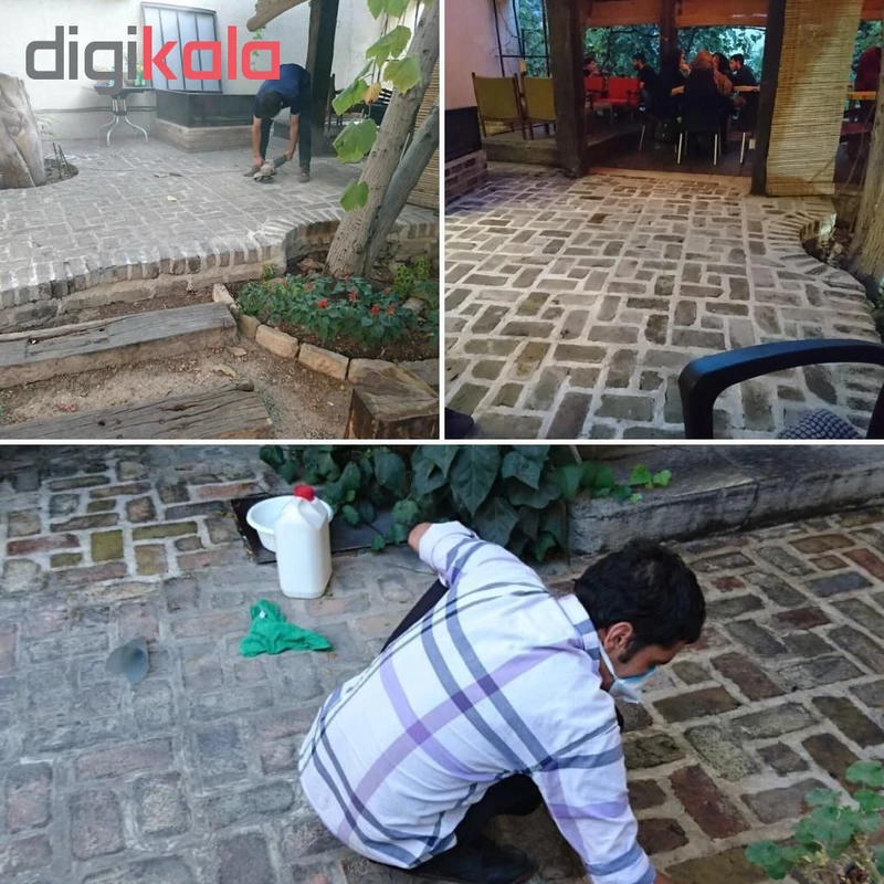 عکس شماره 3 : محلول پاک کننده لکه های سیمانی و گچی نانونیا مدل n8 حجم ۱ لیتری