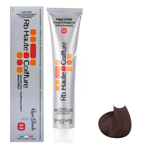 رنگ مو رنه بلانش سری coiffure شماره 4N حجم 100 میلی رنگ قهوه ای متوسط