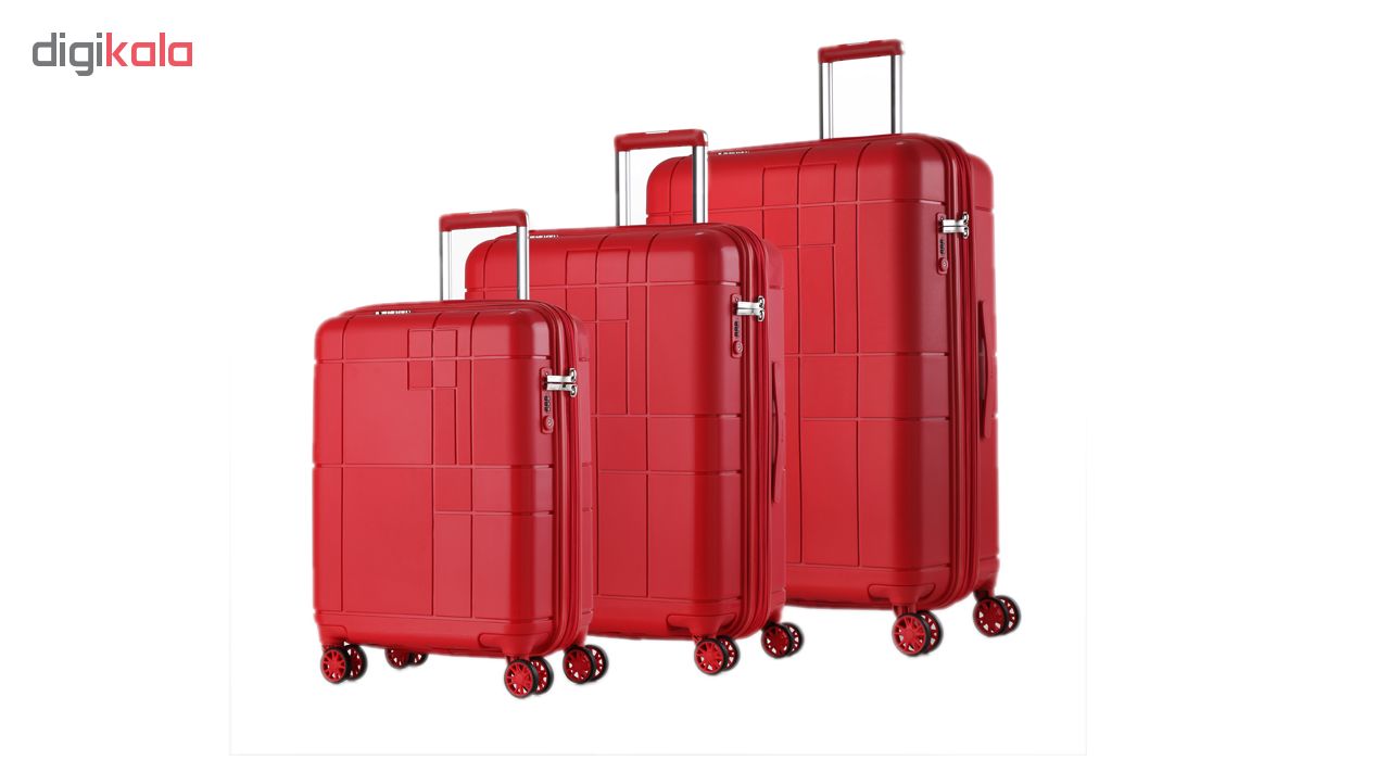 مجموعه سه عددی چمدان اکولاک مدل مونوگرام
