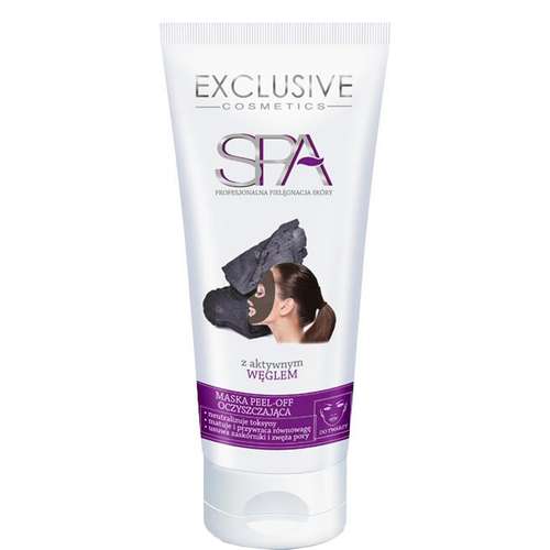 ماسک صورت حاوی زغال فعال اکسکلوسیو مدل Peel Off حجم 75 میلی لیتر