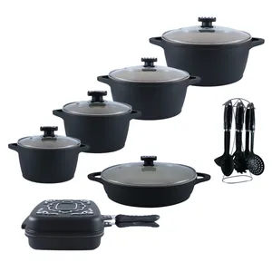 سرویس پخت و پز 19 پارچه کویین مدل Granite19