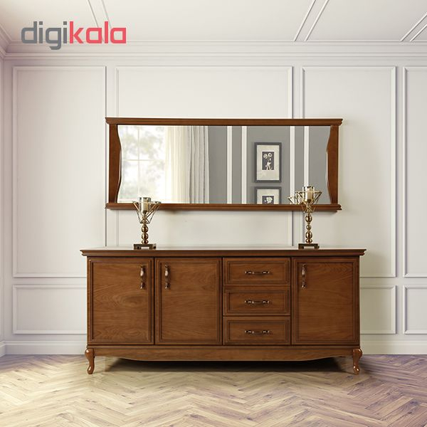 آینه و کنسول  صنعت چوب کیان مدل کویین کد 8101