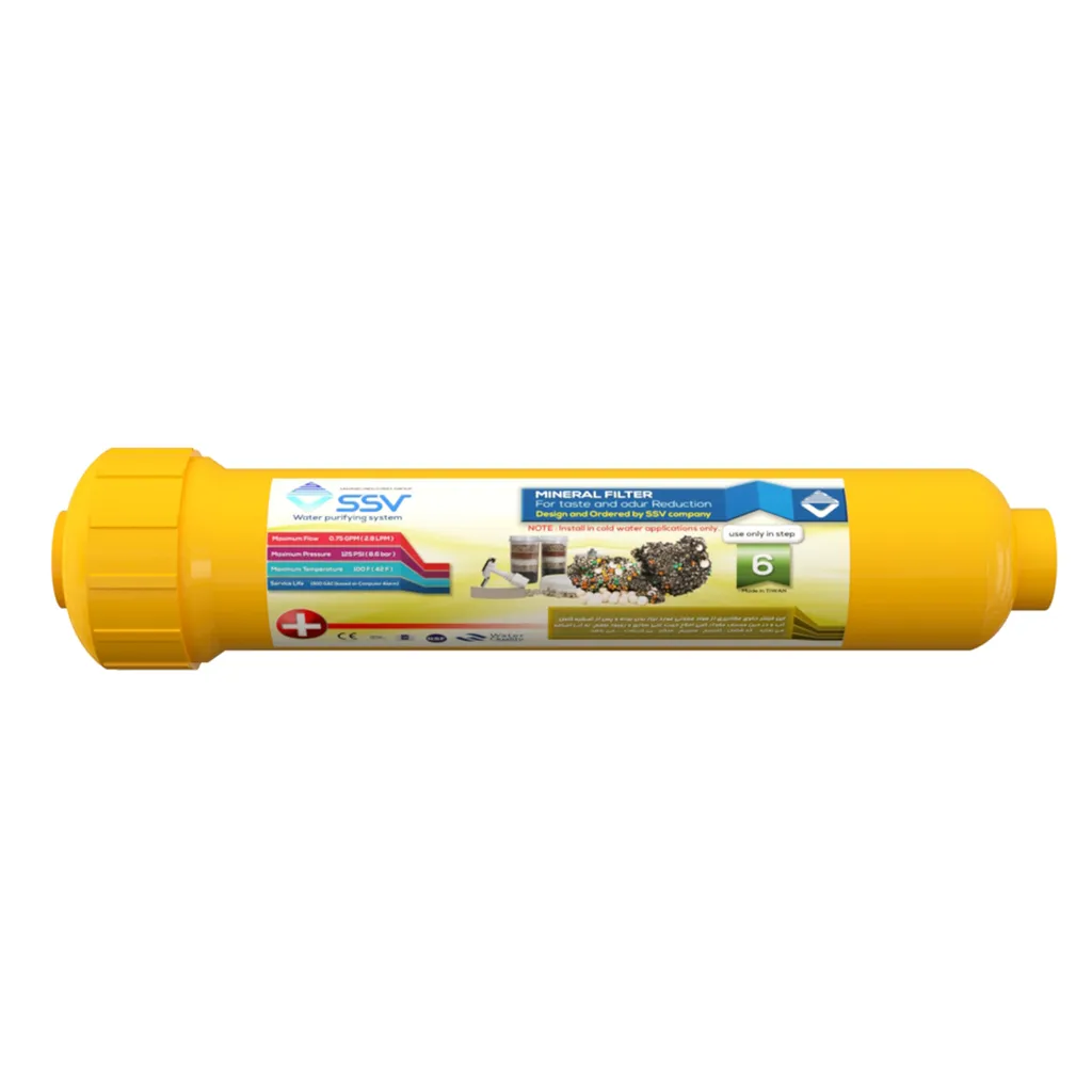 فیلتر شارژ پذیر تصفیه آب خانگی اس اس وی مدل Mineral