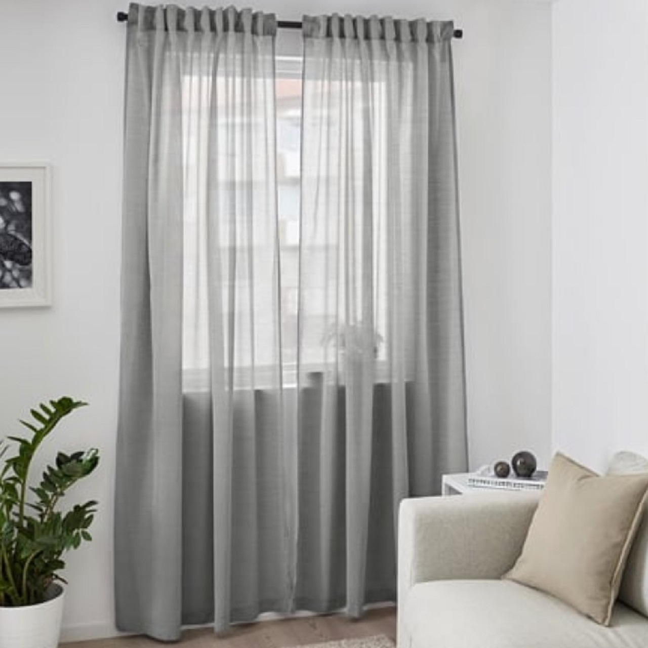 پرده ایکیا مدل هیلجا سایز 145x300 سانتی متر