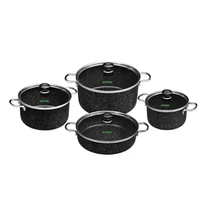 Teflon Taban 13101 Cookware Set 8 Pcs by Granit Coating