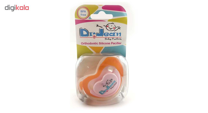 پستانک  دکتر جین مدل P41  ارتودنسی طرح قلب سایز 1