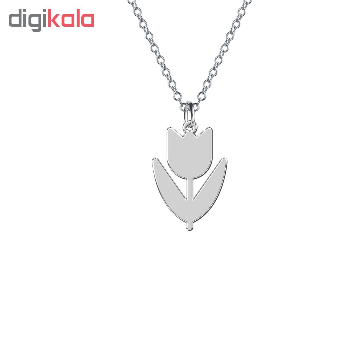گردنبند نقره زنانه ترمه 1 طرح گل کد E576 -  - 2