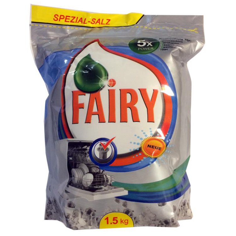 نمک ماشین ظرفشویی فیری مدل 5X وزن 1500 گرم