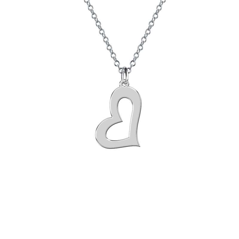 گردنبند نقره زنانه ترمه 1 طرح قلب کد E585