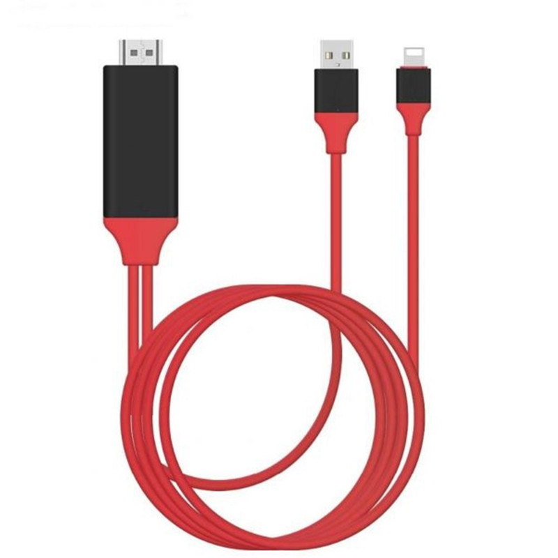 کابل تبدیل USB به لایتنینگ/ HDMI مدل HT-1 طول 2 متر
