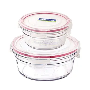 ظرف نگهدارنده گلس لاک مدل GL-1791  مجموعه 2 عددی 