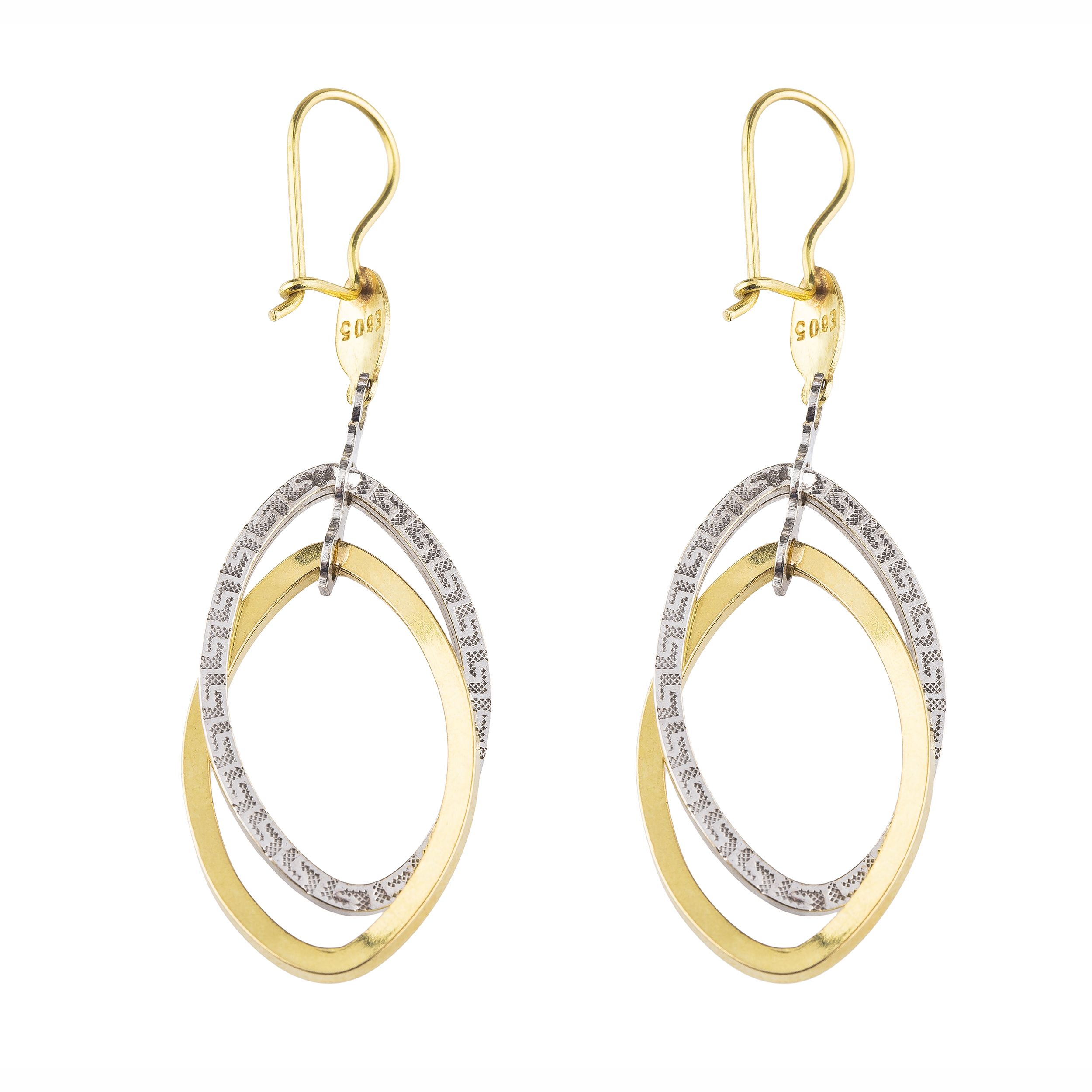 گوشواره طلا 18 عیار کد EA124