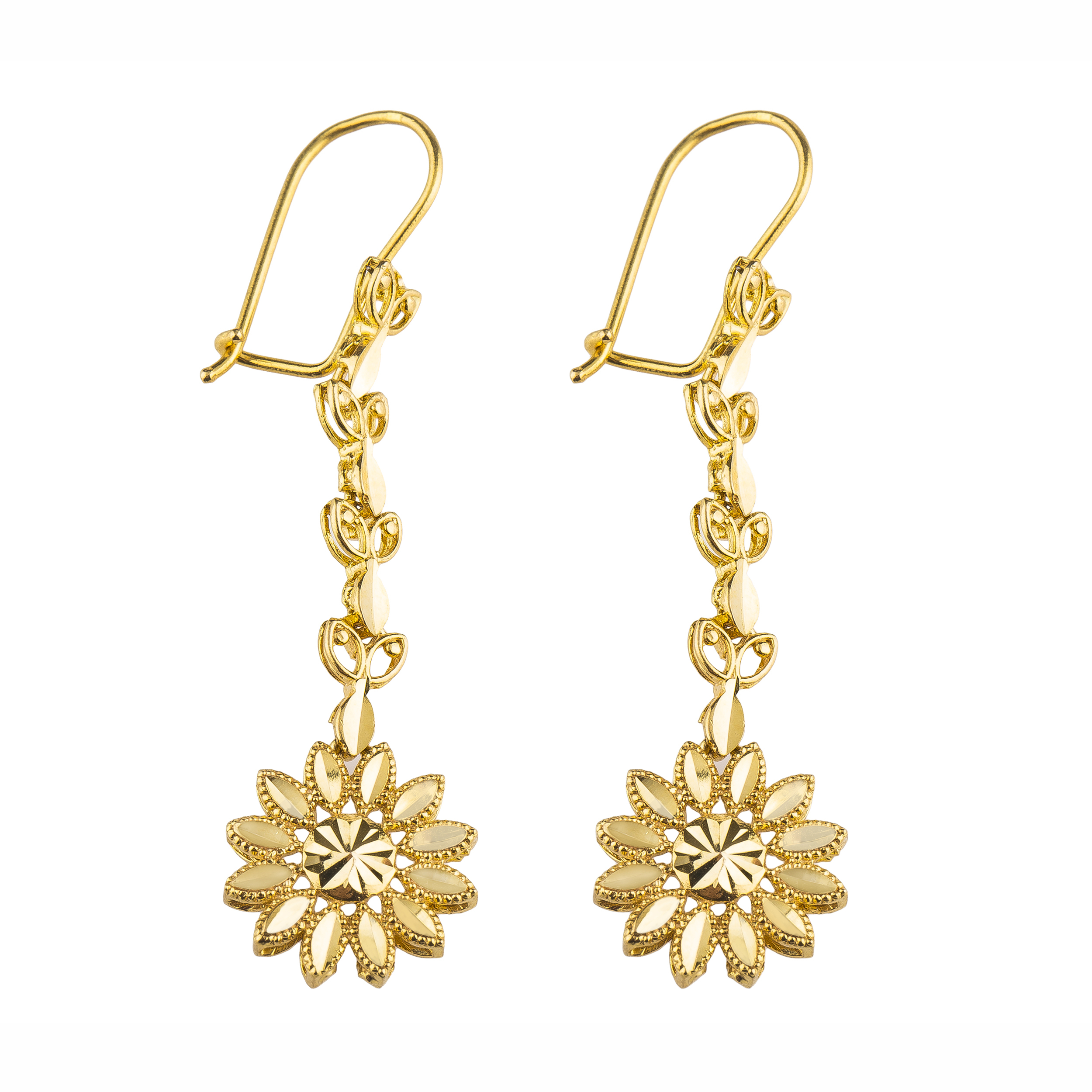 گوشواره طلا 18 عیار کد EA129