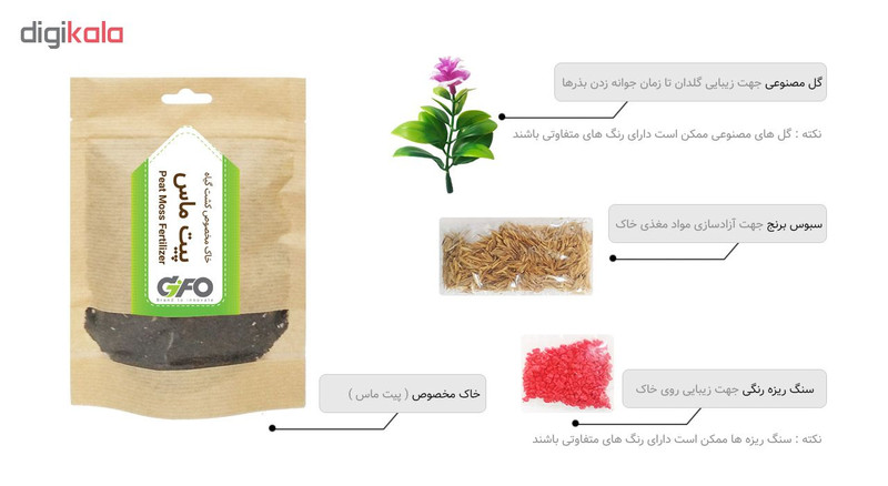مجموعه بذر گل گیفو مدل G03