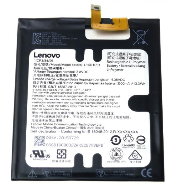 باتری موبایل مدل L14d1p31 ظرفیت 3500 میلی آمپر ساعت مناسب برای گوشی موبایل لنوو phab plus