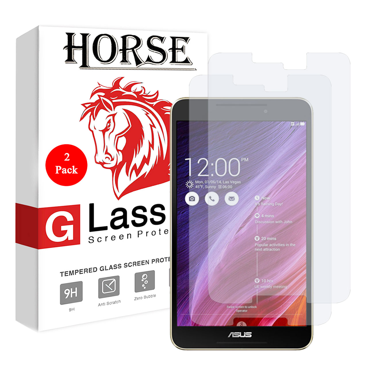 محافظ صفحه نمایش گلس هورس مدل UCC مناسب برای تبلت ایسوس Fonepad 8 FE380CG بسته دو عددی