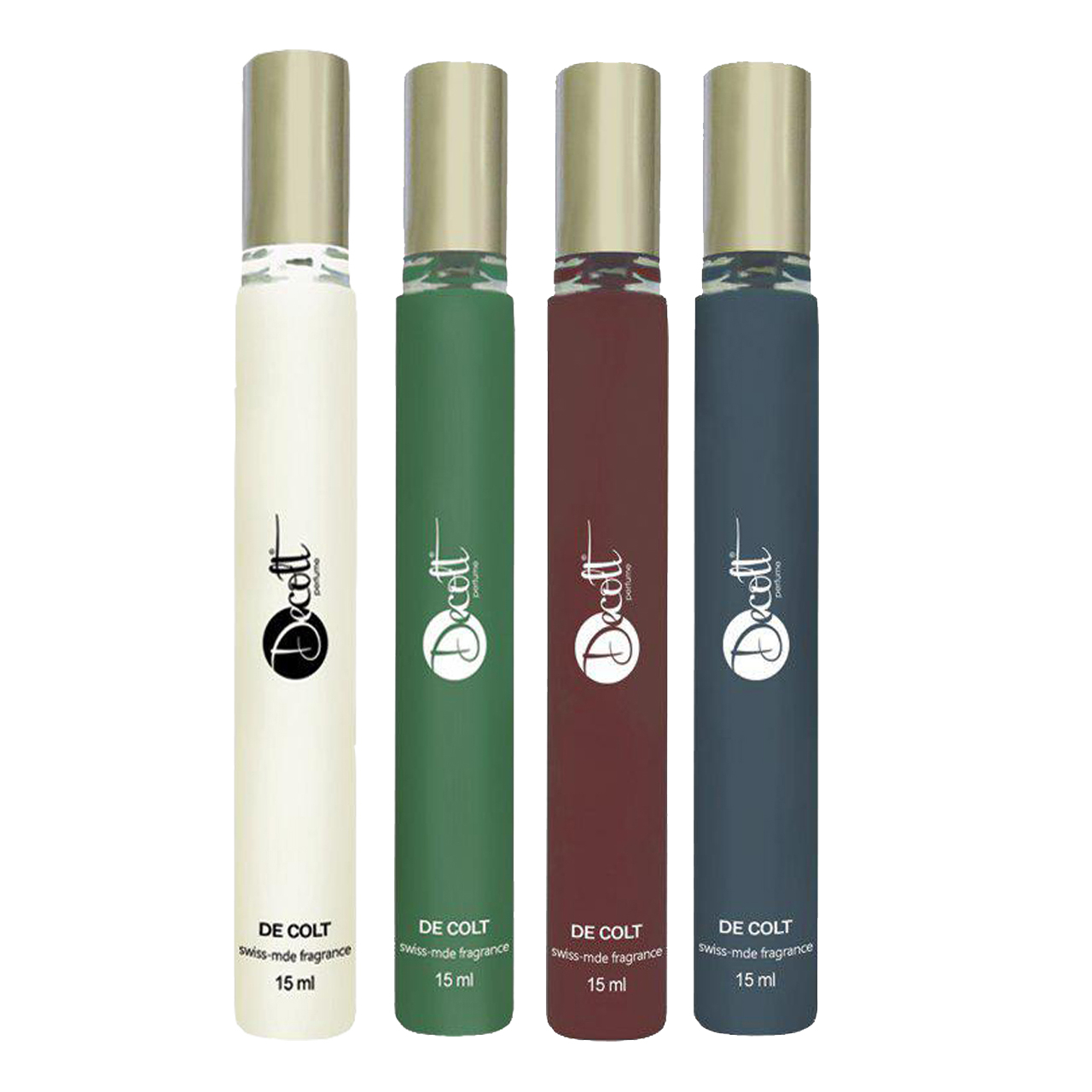 عطر جیبی مردانه دکلت مدل 75 حجم 15 میلی لیتر مجموعه 4 عددی