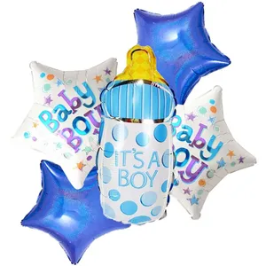 بادکنک سورتک طرح IT’S A BOY مدل STF2042 مجموعه 5 عددی