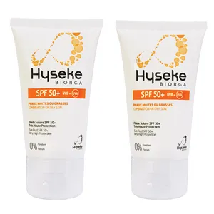 فلویید ضد آفتاب بایورگا مدل Heyseke SPF50plus حجم 40 میلی لیتر بسته دو عددی