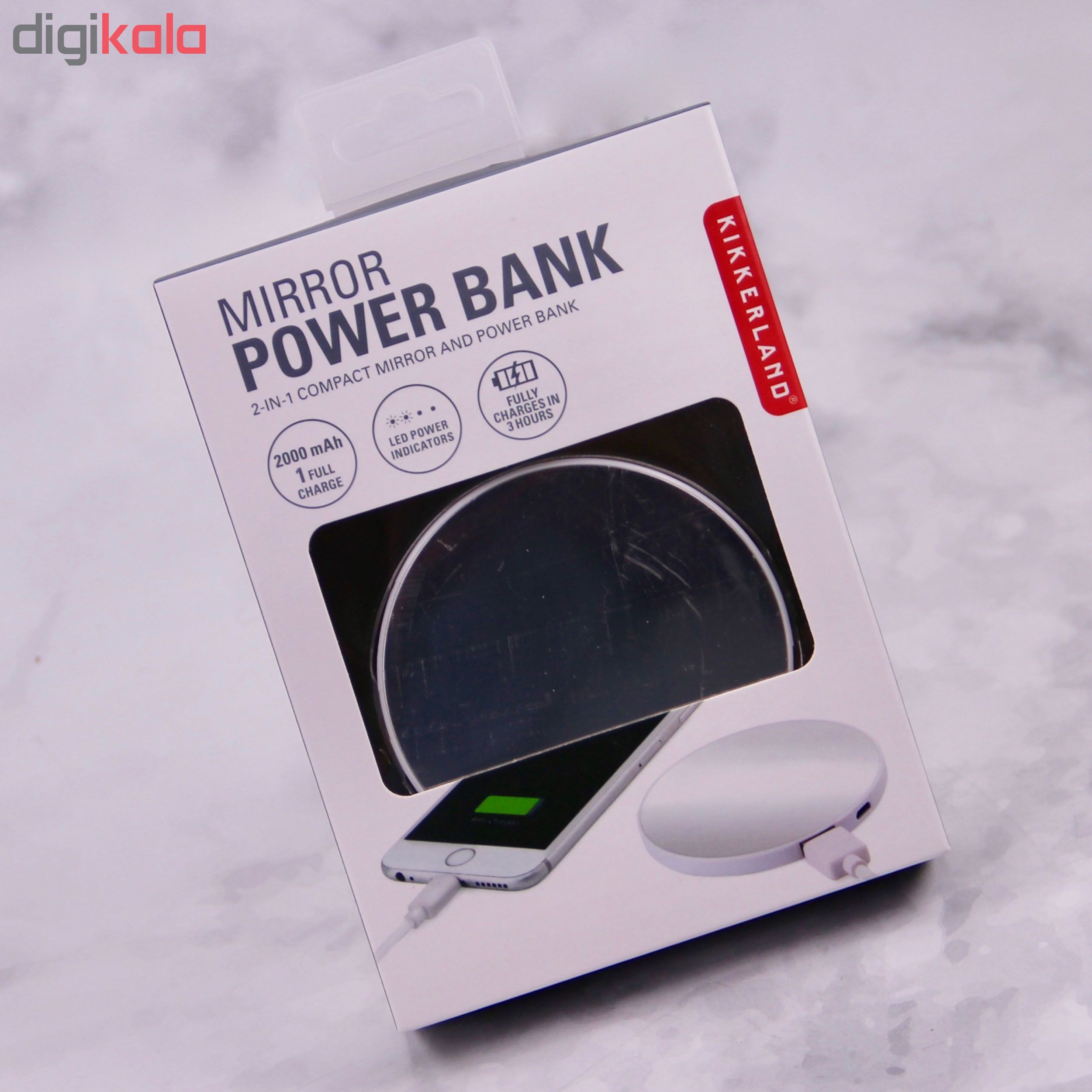 شارژر همراه کیکرلند مدل US137 ظرفیت 2000 میلی آمپر ساعت