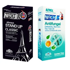 کاندوم کدکس مدل Stand Up Classic بسته 12 عددی به همراه کاندوم کدکس مدل Antifungal بسته 12 عددی