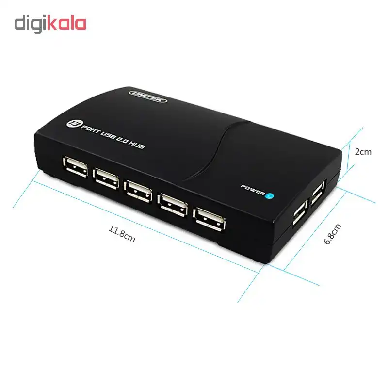 هاب 13 پورت USB 2.0 یونیتک مدل Y-2132