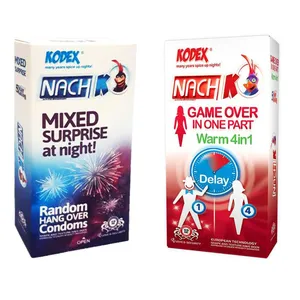 کاندوم کدکس مدل Mixed Surprise بسته 12 عددی به همراه کاندوم کدکس مدل Game Over In One Part بسته 12 عددی