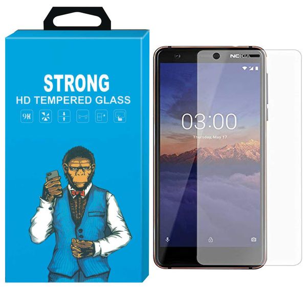 محافظ صفحه نمایش شیشه ای استرانگ مدل Tempered مناسب برای گوشی موبایل Nokia 3.1 محافظ صفحه نمایش شیشه ای استرانگ مدل Tempered مناسب برای گوشی موبایل Nokia 3.1